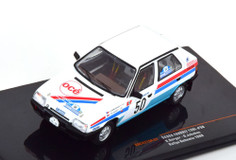 1/43 Ixo 1989 Skoda Favorit 136L #50 Rallye Bohemia Škoda Team Vladimir Berger, Otto Jakubec Car Model