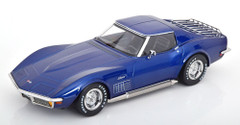 1/18 KK-Scale 1972 Chevrolet Corvette C3 (Blue Metallic) Diecast Car Model