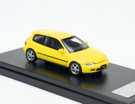 1/64 LCD Honda Civic Mk5 EG6 Yellow - LIVECARMODEL.com