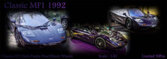 1/43 SCM Classic 1992 McLaren F1 (Dark Purple Pearl) Car Model Limited 50 Pieces