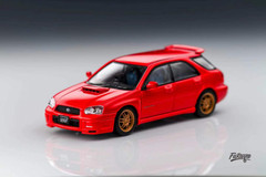 1/64 Furuya Subaru Impreza WRX STi GG Wagon 8th Generation (Red) Diecast Car Model