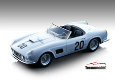 1/18 Tecnomodel 1960 Ferrari 250 GT California SWB Le Mans 24h Nart B.Sturgis, J.Schlesser DNF Car Model