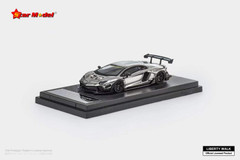 1/64 Star Model Lamborghini Aventador LP700-4 Liberty Walk LBWK 2.0 (Chrome Silver) Diecast Car Model