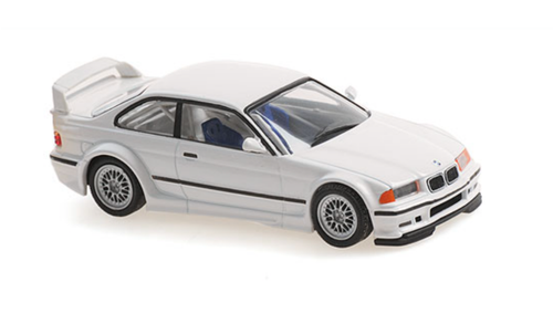 1/43 MINICHAMPS BMW M3 E36 GTR - 1993 - WHITE Diecast Car 