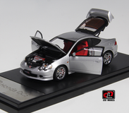 1/43 LCD Honda Civic INTEGRA (DC5) TYPE R Silver Diecast full open