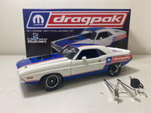 OPEN BOX AS-IS 1/18 ACME 1971 Dodge Challenger R/T - MOPAR Drag Pak - Drag Outlaws Diecast Car Model Limited 750 Pieces