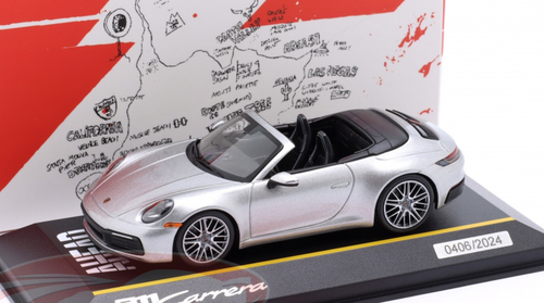 1/43 Dealer Edition Porsche 911 (992) Carrera Cabriolet (GT Silver