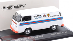 1/43 Minichamps Volkswagen VW T2 Delivery Van Porsche Renndienst Martini Design Car Model