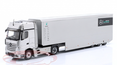 1/43 Mercedes-Benz Actros MP4 Mercedes Formula 1 Team Transporter Diecast Car Model