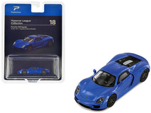 1/64 PosterCars Porsche 918 Spyder (Sapphire Blue Metallic) Diecast Car Model