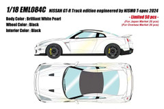 1/18 Make Up 2024 Nissan GT-R R35 Track Edition Engineered by Nismo T-Spec (Brilliant White Pearl) Car Model Limited 50 Pieces