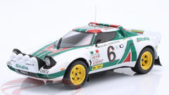 1/18 Ixo 1976 Lancia Stratos HF #6 2nd Rallye Monte Carlo Lancia Alitalia Björn Waldegård, Hans Thorszelius Car Model