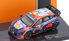 1/43 Ixo 2023 Hyundai i20 N Rally1 #6 7th Rallye Monte Carlo Hyundai Shell Mobis WRT Dani Sordo, Cándido Carrera Car Model