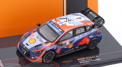 1/43 Ixo 2023 Hyundai i20 N Rally1 #4 8th Rallye Monte Carlo Hyundai Shell Mobis WRT Esapekka Lappi, Janne Ferm Car Model