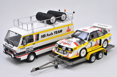 1/18 OTTO Rally Set Portugal Audi Team Volkswagen VW T1 Bus & Audi S1 Resin Car Model Limited