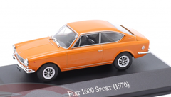 1/43 Altaya 1970 Fiat 1600 Sport (Orange) Car Model