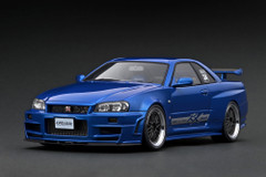 1/18 Ignition Model NissanTRUST GReddy 34RX Blue Metallic