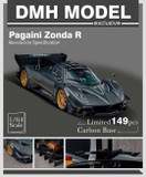 1/64 DMH Pagani Zonda R Revolución Specification (Matte Carbon Black) Car Model