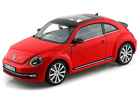 ミニカー Welly - VW New Beetle Convertible 1:18 Welly - VW New Beetle Convertible (1:18, Yellow) 12542C