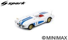 1/43 Spark Chevrolet Corvette C1 No.1 9th 12H Sebring 1956  J. Fitch - W. Hansgen Car Model