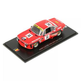 レオ 1/43 Spark BMW 3.0 CSi No.14 10th 24H Spa 1974 H. de Fierlant - M