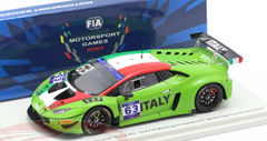 1/43 Spark 2022 Lamborghini Huracan GT3 Evo #63 GT Sprint Cup Paul Ricard Team Italy Mirko Bortolotti Car Model