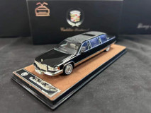 1/64 Dealer Edition 1992-1994 Cadillac Fleetwood Limousine (Black) Diecast Car Model