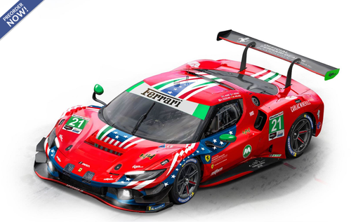 1/18 BBR 2024 Ferrari 296 GT3 #21 24h Daytona Cozzolino-Heriau