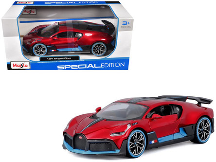 Maisto 1/18 Bugatti Divo Rouge Et Noir - Modèle Réduit Diecast - Collection - Occasion