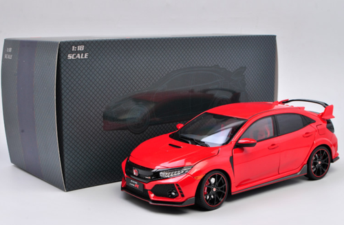 Fake Type R Red 1/18 LCD 2017-2019 Honda Civic Type-R Type R TypeR FK8 (Red) Diecast ...