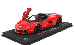 1/18 BBR Ferrari LaFerrari Aperta (Rosso Corsa 322 Red with Gloss Black Wheels) Diecast Car Model Limited 60 Pieces