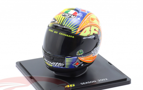 1/5 Spark 2002 Valentino Rossi #46 MotoGP World Champion Helmet Model ...