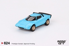 1/64 Mini GT Lancia Stratos HF Stradale Azzuro Chiaro Blue Diecast Car Model