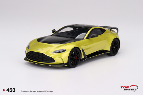 1/18 Top Speed Aston Martin V12 Vantage Cosmopolitan Yellow 