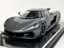 1/18 Frontiart Koenigsegg Jesko Absolut (Graphite Grey) Car Model with Carbon Fiber Base Limited