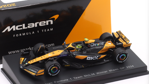 McLaren Formula 1 MCL38 ミニカー 2024 1/64 Spark 2024 Formula 1 McLaren Formula 1 Team MCL38 No.4 2024