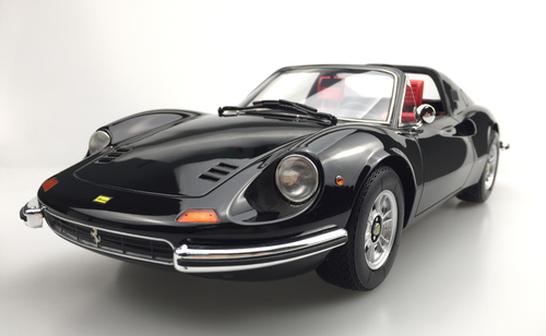 1/12 TOP Marques Ferrari Dino 246 GTS (Black) Resin Car