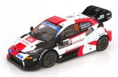 1/18 Ixo 2023 Toyota GR Yaris Rally1 #69 2nd Rally Monte Carlo Toyota Gazoo Racing WRT Kalle Rovanperä, Jonne Halttunen Car Model