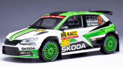 1/24 Ixo 2018 Skoda Fabia R5 #32 rally Catalonia Skoda Motorsport Kalle Rovanperä, Jonne Halttunen Car Model