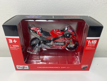 1/18 Maisto Desmosedici GP 2021 Ducati Lenovo Team #63 Francesco Bagnaia Ducati Corse Model