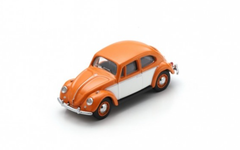 1/64 Schuco Volkswagen VW Beetle (Orange & White) Diecast Car Model