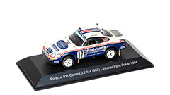 1/43 Dealer Edition 1984 Porsche 911 (953) Carrera 3.2 #176 Winner Rallye Paris-Dakar Rothmans Porsche System René Metge, Dominique Lemoyne Car Model