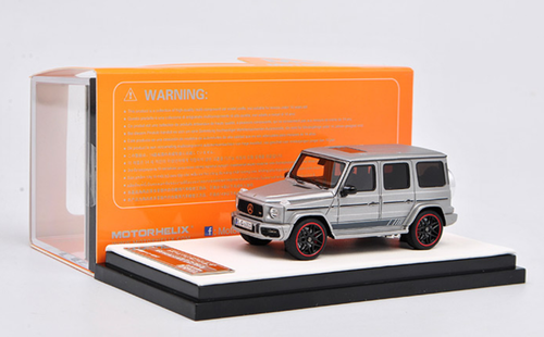 1/64 Motorhelix Mercedes-Benz Mercedes G-Class G-Klasse G63 AMG (Metallic  Silver) Car Model Limited 499