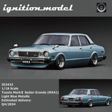 1/18 Ignition Model Toyota Mark II Sedan Grande (MX41) (Light Blue Metallic) Car Model