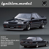 1/18 Ignition Model Nissan Skyline GTS-R (R31) (Black & Gun Metallic) Car Model