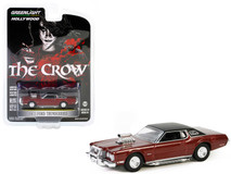 T-Bird’s 1973 Ford Thunderbird with Supercharger Dark Red Metallic with Black Top "The Crow" (1994) Movie "Hollywood Series" Release 41 1/64 Diecast Model Car by Greenlight