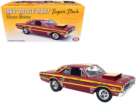 1/18 ACME 1968 Dodge Dart Super Stock Gene Snow Diecast Car Model