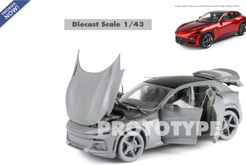 1/43 BBR Ferrari Purosangue (Magma Red) Full Open Diecast Car