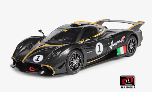 LCD 1:64 Pagani Huayra R #1 Black Carbon Diecast Model Car