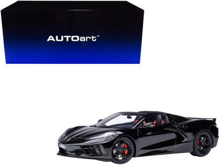 Modellino Chevrolet Corvette C8 Stingray Z51 2020 Nera Scala 1:18 - Autoart